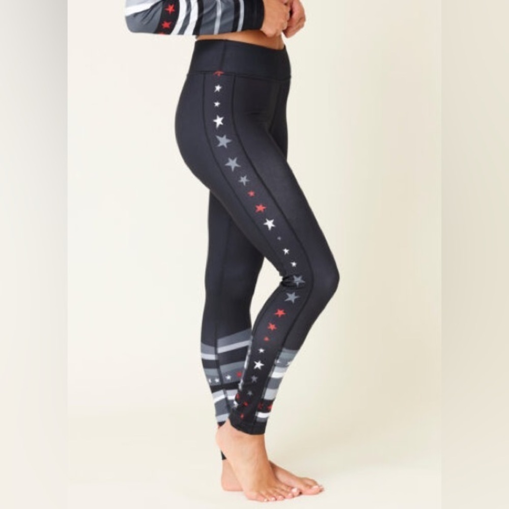 Krimson Klover Dream On Star Striped Graphic Leggings